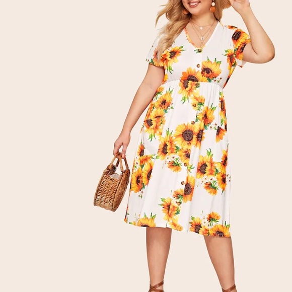 Dresses & Skirts - Sunflower dress size xl